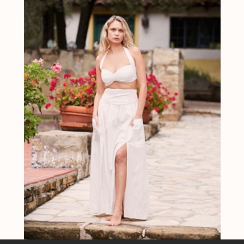 Free People Francoise Set white nwt Xs NWOT